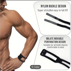 Unisex Black Adjustable Wrist Brace For Carpel Tunnel Adjustable Wrist Band